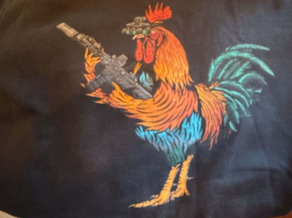 Black Rifle Coffee Company Tacticock Hoodie Mens Medium Black Tactical Rooster